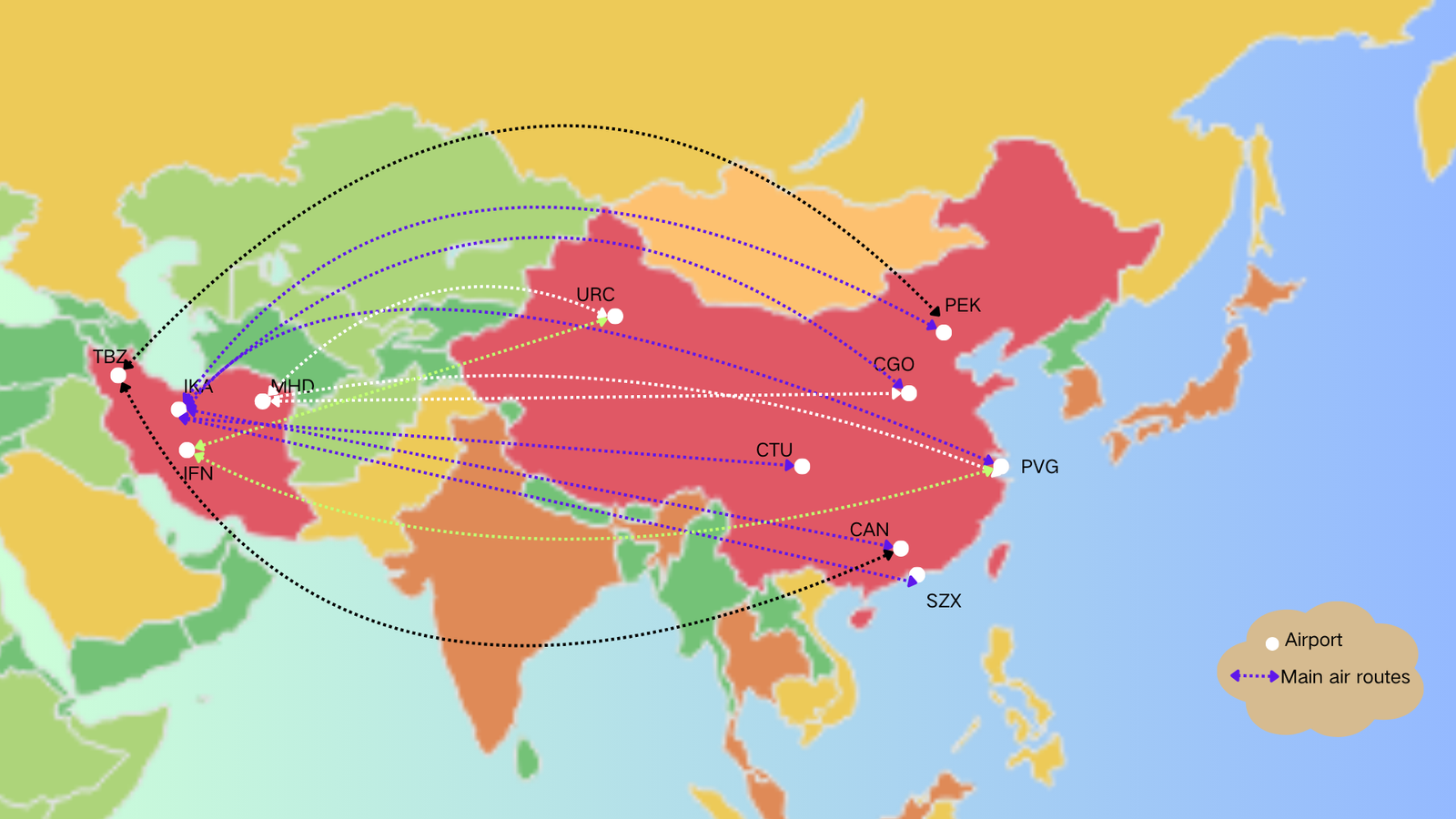 air freight from China to Iran